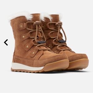 Sorel YOUTH WHITNEY™ II JOAN LACE BOOT - Tan Suede